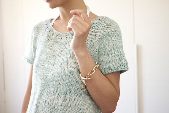 Summer Top KNITTING PATTERN : Luminous Summer Knits Beginner