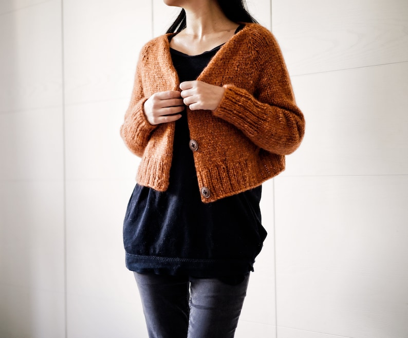 Beginner friendly chunky cardigan KNITTING PATTERN: Instant Gratification Cardigan oversized cardigan image 4