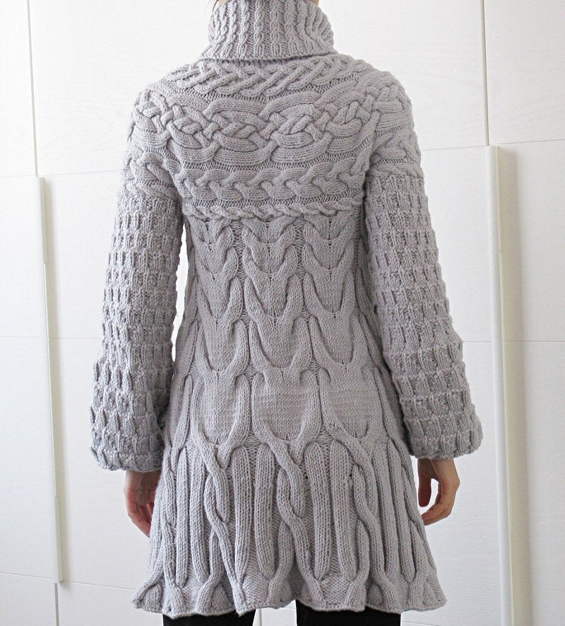 Knitting Pattern: Minimissimi Sweater Coat Top Down Pattern - Etsy