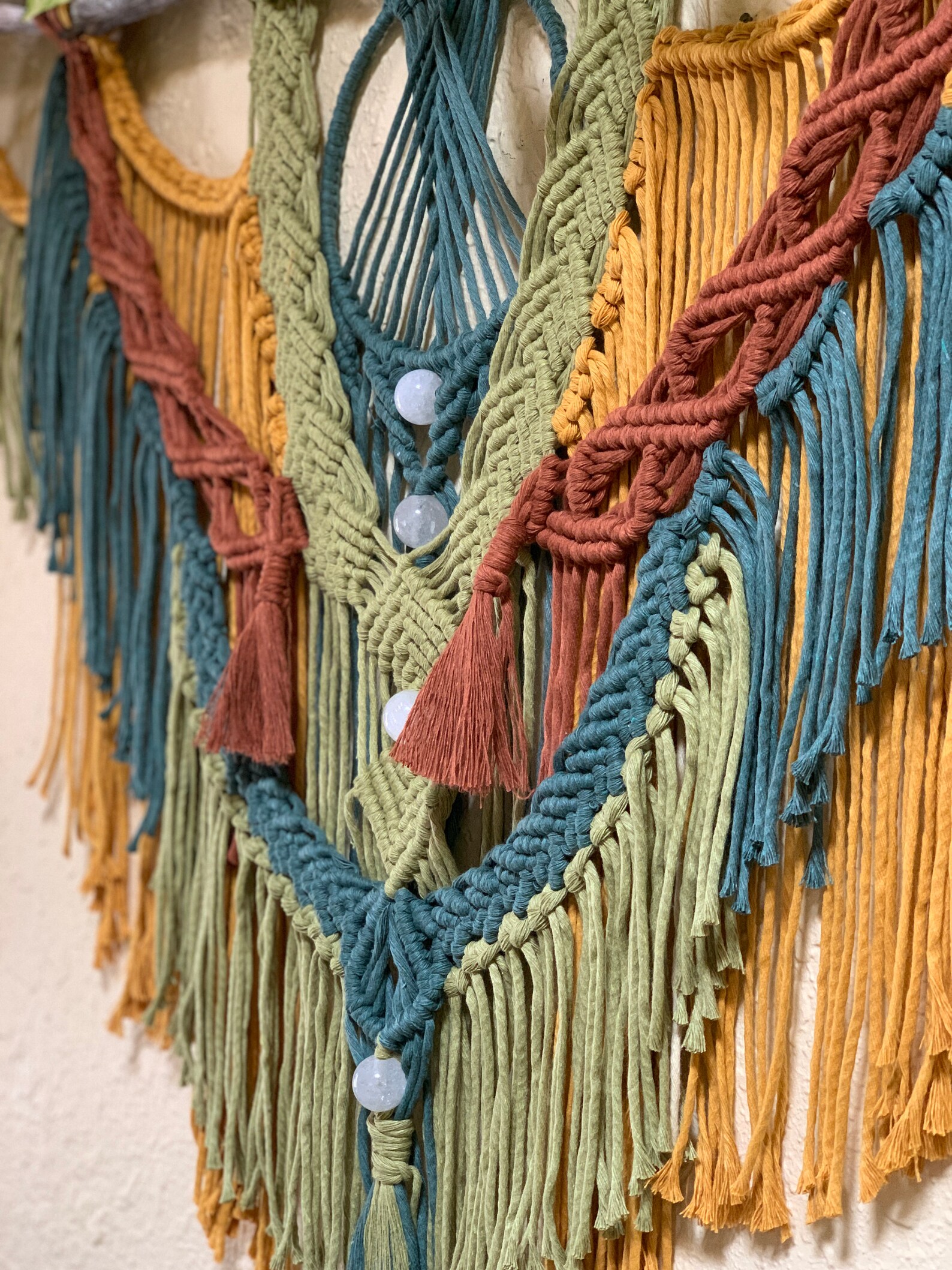 Rainbow Macrame Wall Hanging Etsy