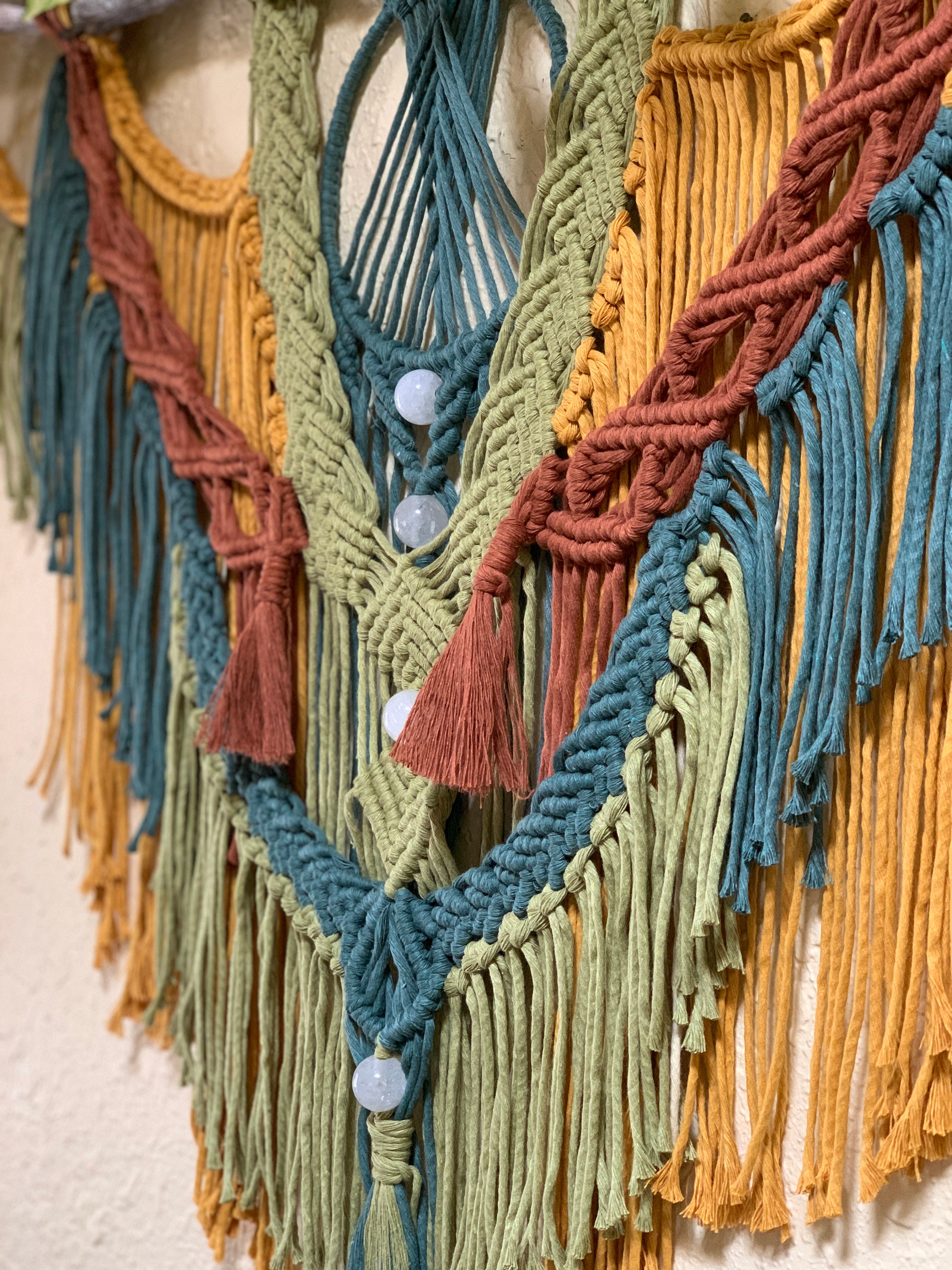 Rainbow Macrame Wall Hanging Etsy Sweden