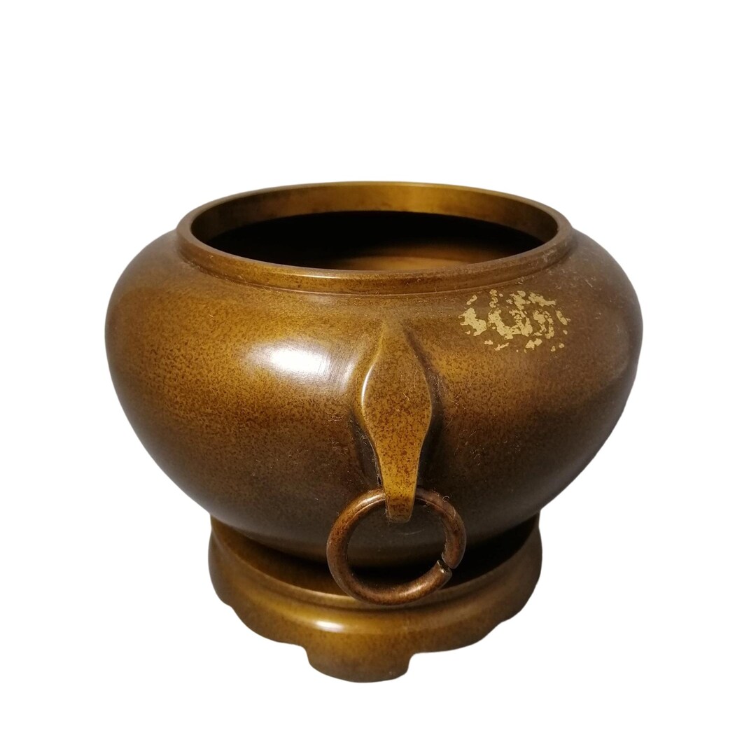 Gift Splashed Censer Vintage Bronze Gold-splashed Censer, Chinese Xuande Style Incense ...