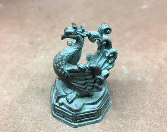 Vintage Bronze Phoenix Figurine | Feng Shui Altar Decor - Etsy