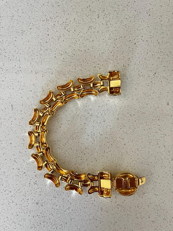 Vintage KJL Kenneth Jay Lane Gold Bracelet – Gold… - image 8
