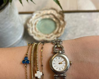 Vintage Coach Two-tone Ladies Watch – Gold Plated Stainless 