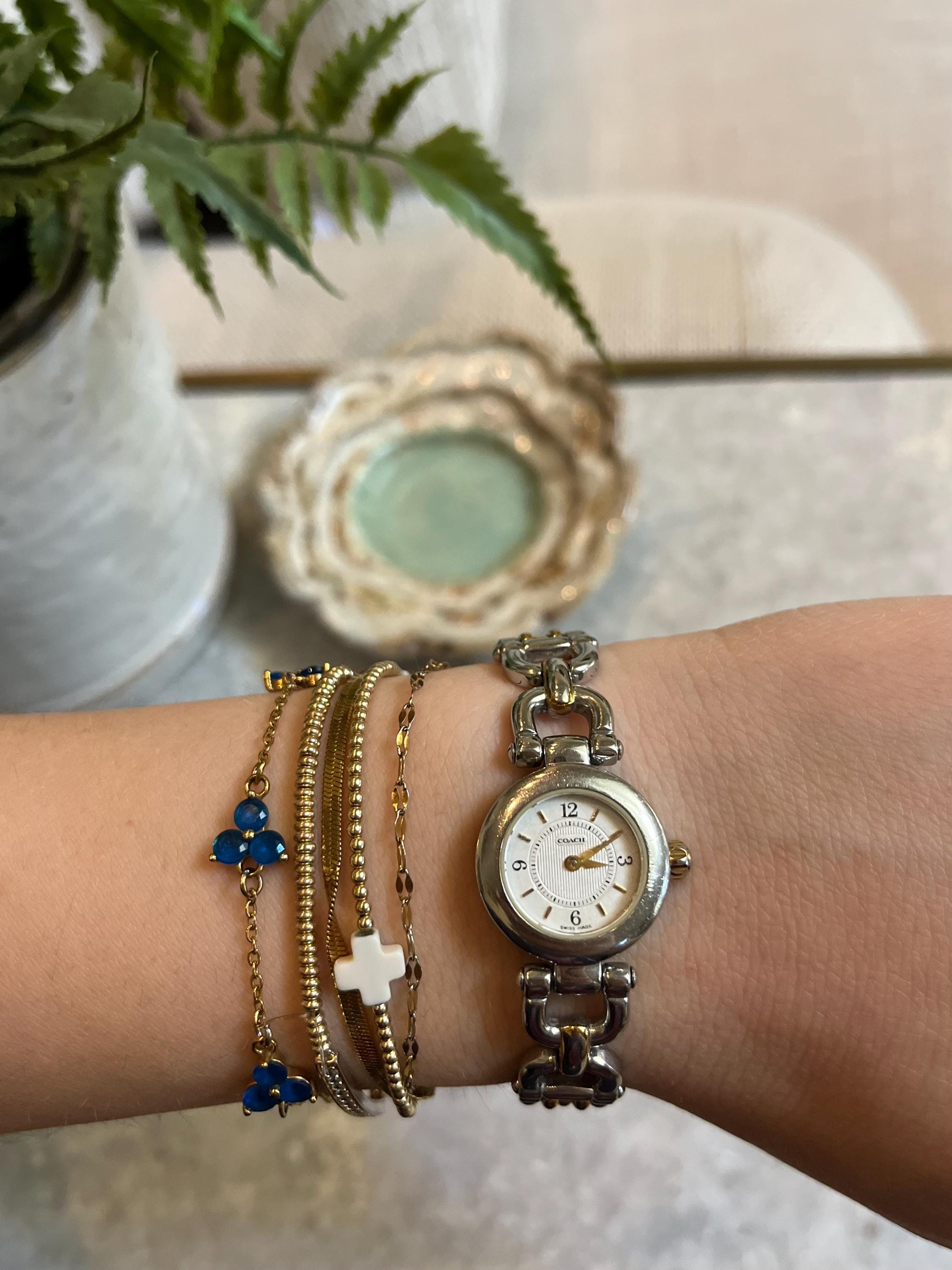 Vintage Coach Two-tone Ladies Watch – Gold Plated Stainless 