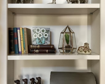 Set of 8 Vintage Books – Neutral Tones – Minimalist Shelf Styling – Vintage Home Library Decor - Rustic Farmhouse Shelf Decor – Cottagecore