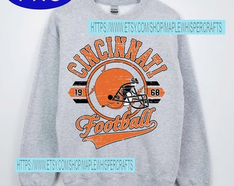 Cincinnati Football png, Football PNG, Football PNG for shirt, Cincinnati png, Game day Football,Retro football,Vintage football PNG