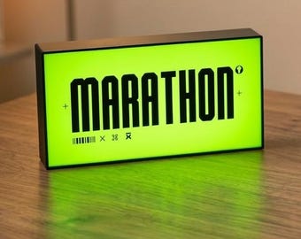 Marathon LED Lightbox | Marathon game | gaming | Halo | Bungie