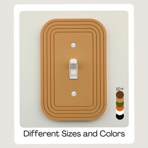 Geometric Switch Plate Cover: Modern Minimalist Home Decor