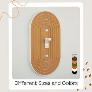 3D Printed Oval Light Switch Cover: Modern Boho Home Decor