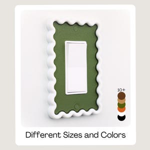 Scalloped Light Switch Cover: Modern Minimalist Home Accent