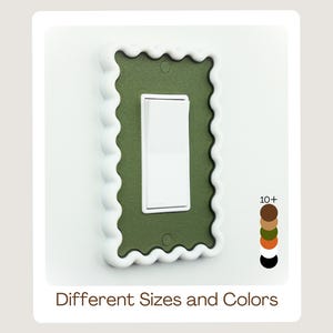 Scalloped Light Switch Cover: Modern Minimalist Home Accent