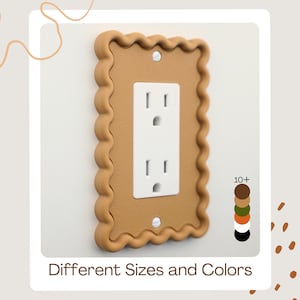 Scalloped Wavy Outlet Cover: Modern Minimalist Home Accent