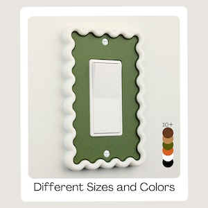 Scalloped Light Switch Cover: Modern Minimalist Home Accent