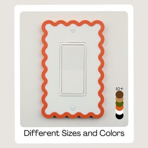 Wavy Light Switch Cover Light Switch Plate Outlet Cover Wall Plate fits Toggle Rocker Duplex Home Decor Room Decor