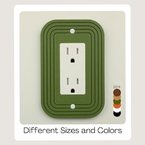Rectangle Outlet Cover Modern Light Switch Plate