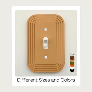Geometric Switch Plate Cover: Modern Minimalist Home Decor