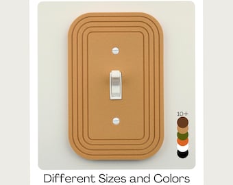 Geometric Switch Plate Cover: Modern Minimalist Home Decor