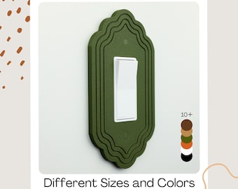 Vintage Light Switch Cover Victorian Style: Wall Plate for Toggle Rocker Duplex GFCI Outlet