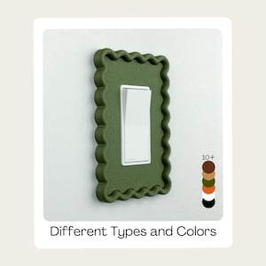 Scalloped Wavy 3d Light Switch Cover: Modern Minimalist Home Accent