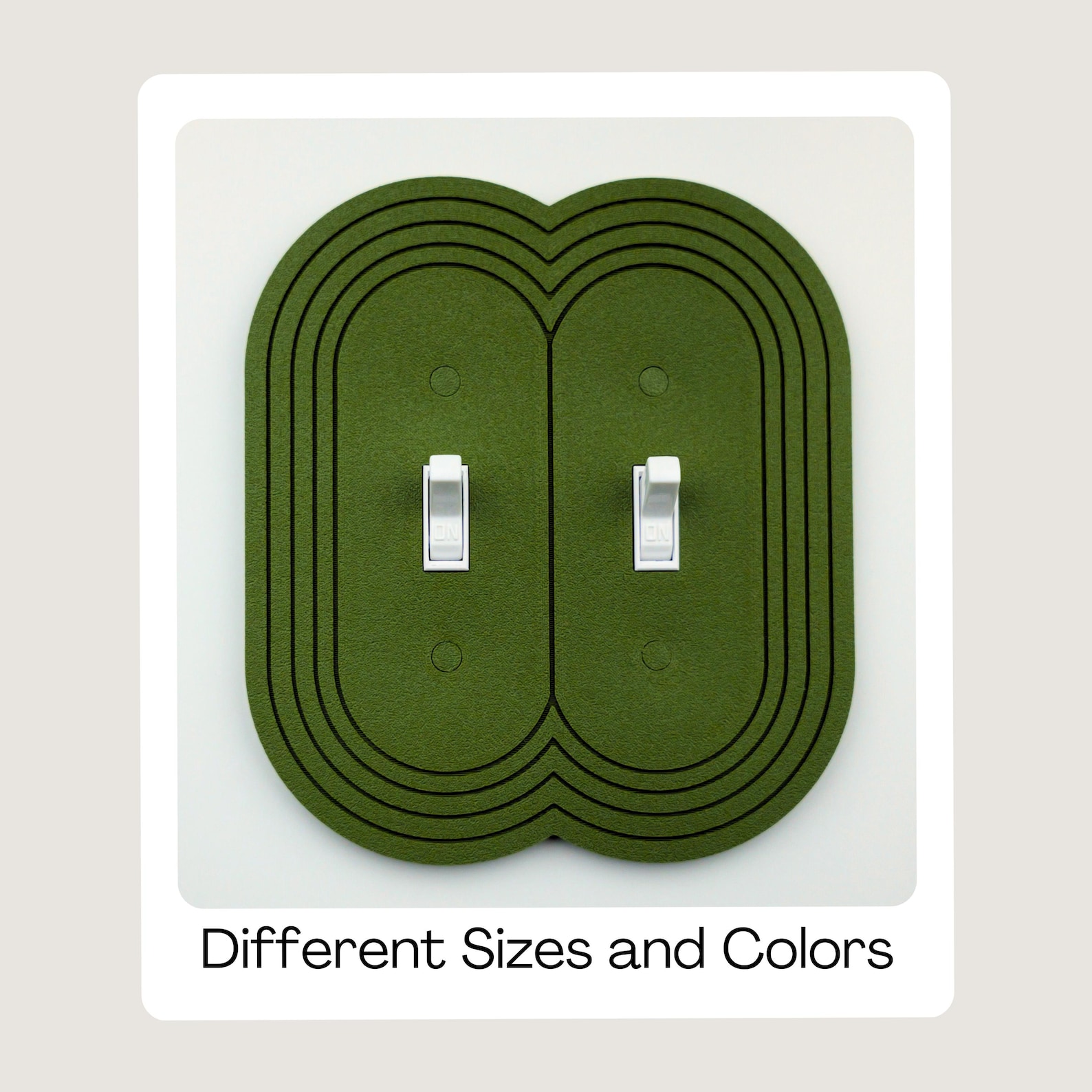 Oval 3 Gang, 3 Toggle, (COLOR: BONE)