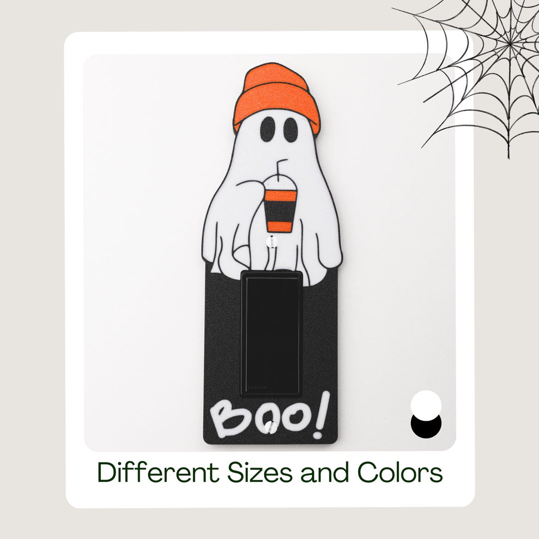 Cute Ghost Rocker Sign 3D Printed Ghost Rocker Light Switch Cover - Halloween Decor - Etsy