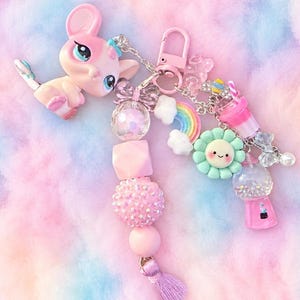 Littlest  Petshop LPS trinket keychain bag charms (multiple animals in listing)
