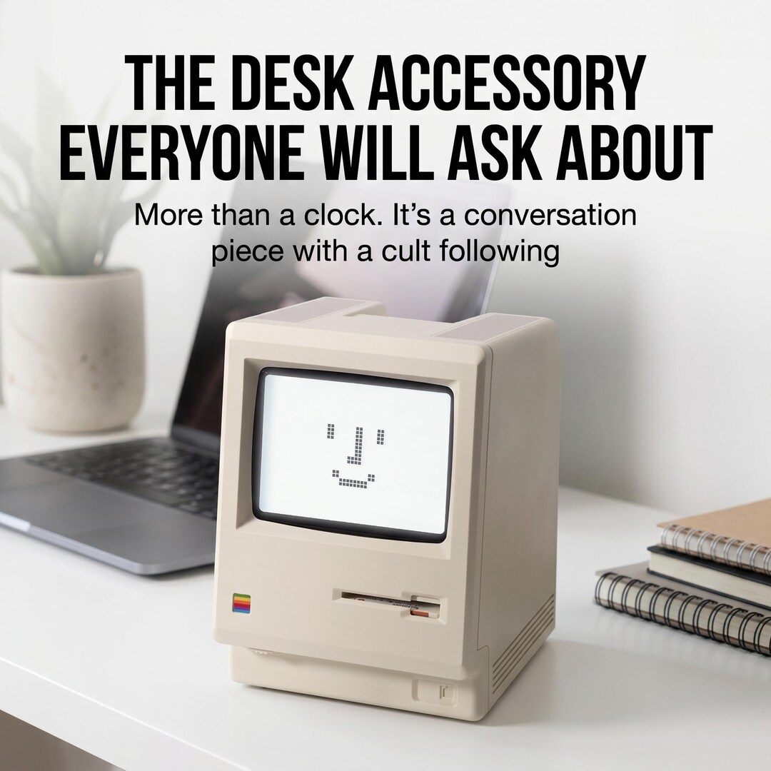 Maclock Retro Computer Alarm Clock |vintage Desktop Clock for Tech ...