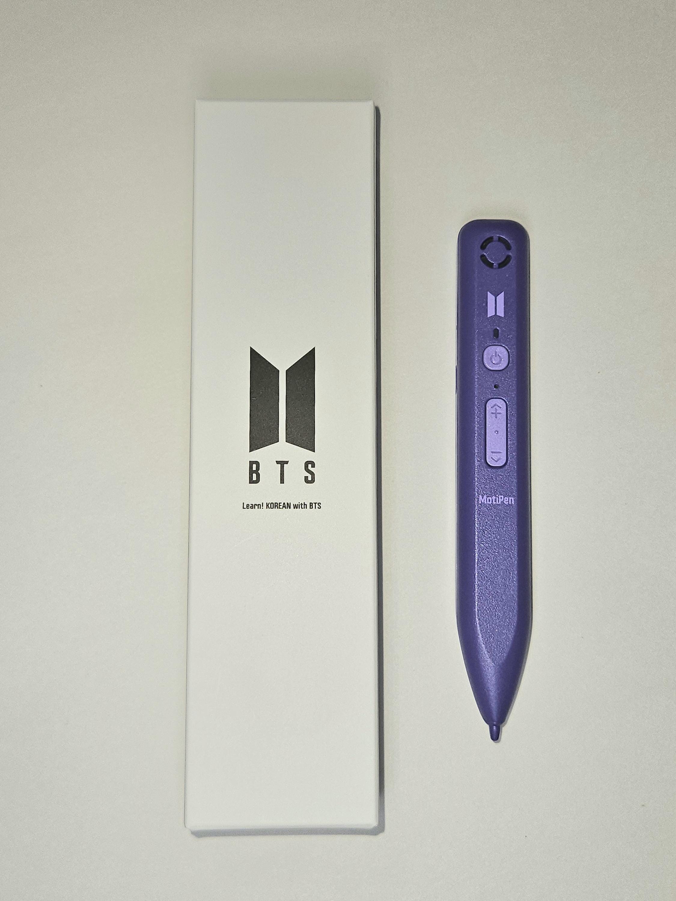Learn Korean With BTS Full Set – Books 1-4, Moti Pen, Stickers