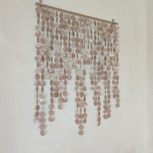 Handmade Capiz Shell Wall Hanging, Boho Coastal Decor - Etsy