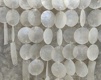 Handmade capiz shell wall decor, eco friendly wall art : Seashell wall art, Handmade gift