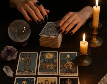 Lecture de tarot d'amour personnalisée, analyses psychiques à la même heure (PDF)