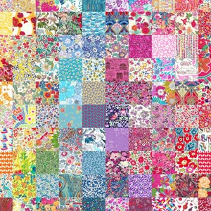 Liberty Tana Lawn Mixed Colours 2.5″ Charm Squares – Brooklyn Haberdashery