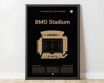 Stadion BMO, wydruk stadionu piłkarskiego, plakat stadionowy, plakat na prezent, plakat piłkarski na stadion, sztuka ścienna sportowa, prezent dla kibica piłki nożnej