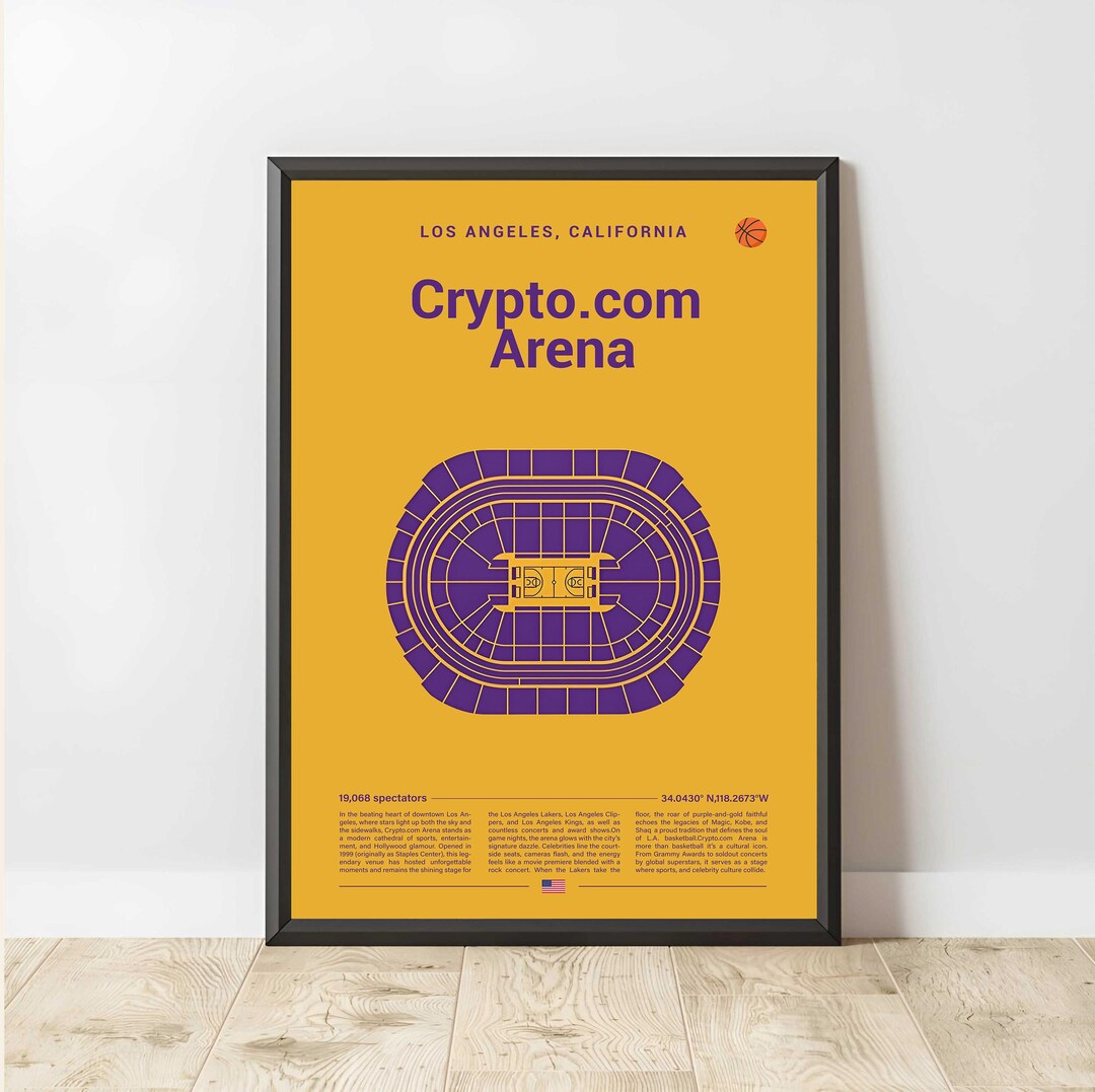 Los Angeles Crypto.com Arena Stadium Print, LA Lakers Poster, Mid Century  Modern Basketball Posters, Bedroom Art, Minimalist Office Wall Art - Etsy  New Zealand