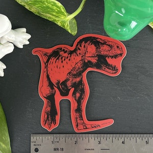 T-Rex Sticker for Water Bottle - Decal - Vinyl - Tyrannosaurus - Laptop - Dino Gift - Dinosaur Gift -  Reptile Decal - Tyrannosaurus Rex