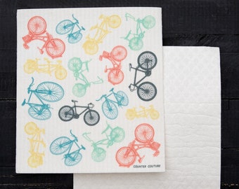 Bicycle Swedish Dish Cloth - Reusable - Eco-friendly - Bike Dish Cloth - Dish Sponge