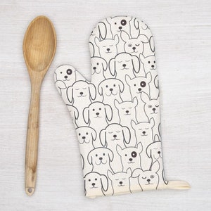 SALE! Slightly Irregular DOGS Oven Mitt