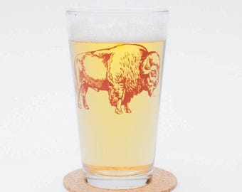 バイソンパイントグラス - わずかに不規則な形