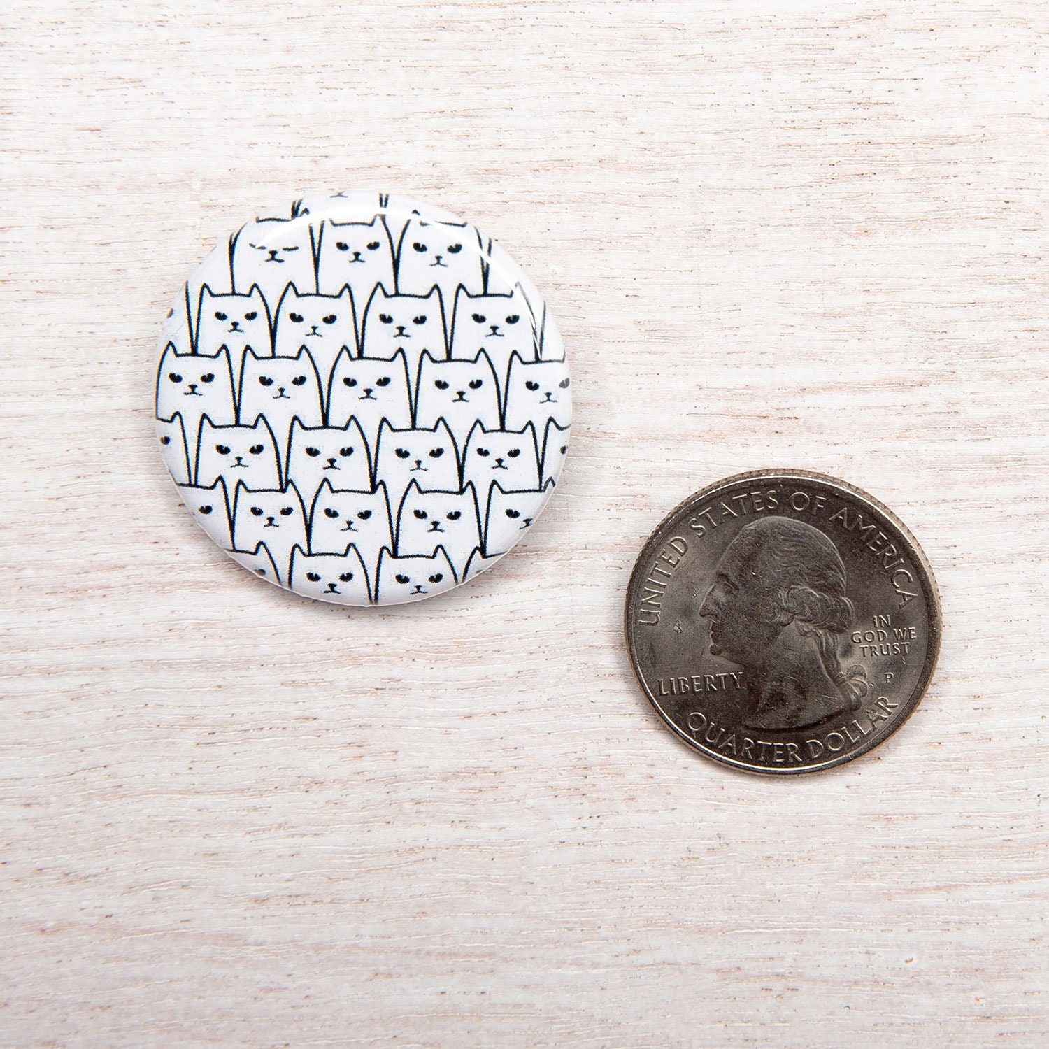 Cat Pinback Button - Cat Gift - 1.25" Button