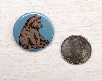 SALE! Bear Button Pinback Button 1.25 inch