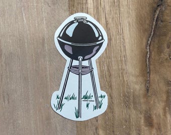 Naklejka na grilla – wodoodporna i odporna na zarysowania, letnia naklejka