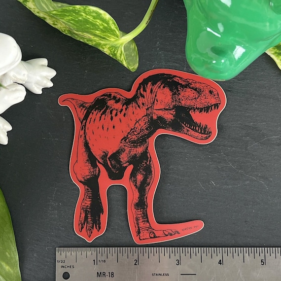 T-Rex Sticker: Matte Vinyl Dinosaur Decal - 3.75"