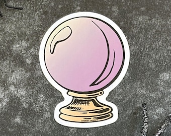 Crystal Ball Vinyl Sticker | Waterproof & Scratch-Resistant Halloween Decal