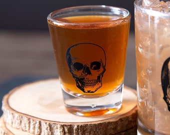 Verres à Shot En Forme De Tête De Mort - 3 X 75ml - Pour Whisky, Vodka, Cocktails - Design Unique