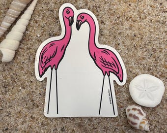 Pink Flamingo Vinyl Sticker - Tropical Fun Gift