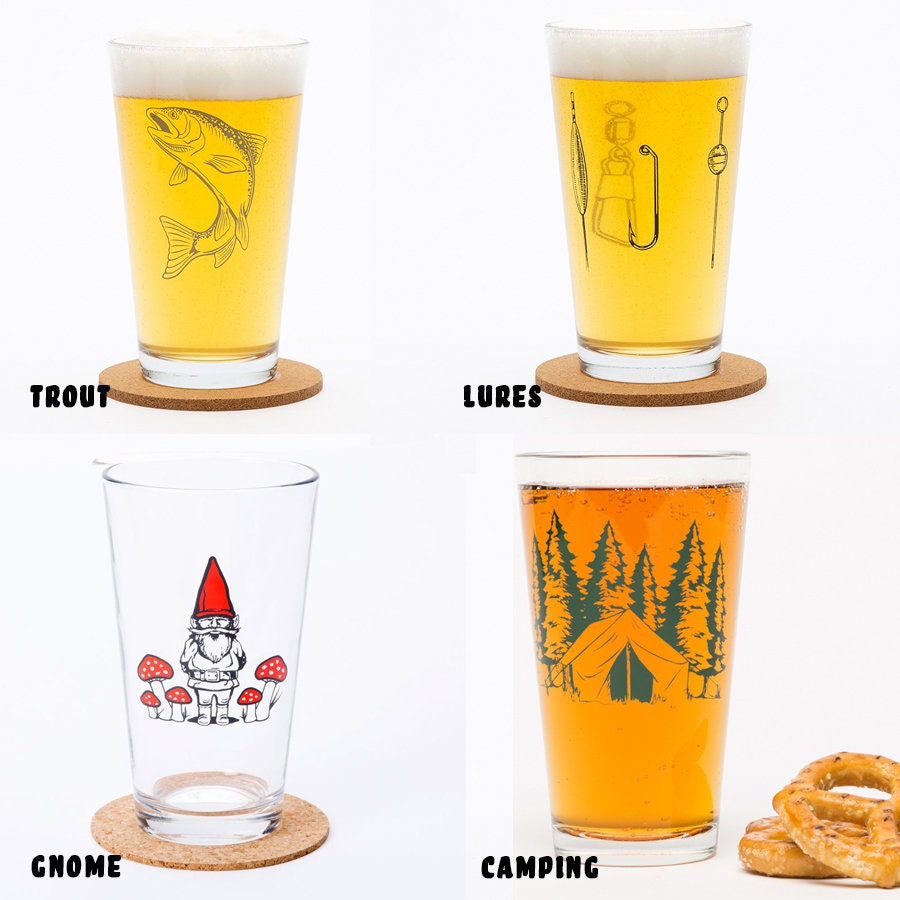 Mix or Match Pint Glasses Beer Glasses Set of 6 Gifts for 