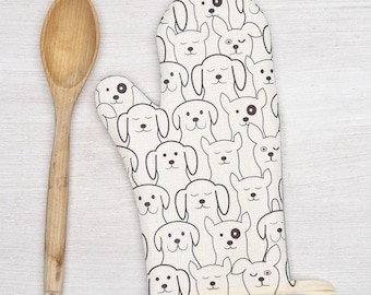 Dogs Oven Mitt - Slightly Irregular