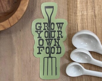 Grow Your Own Food Sticker - Waterproof & Scratch Proof Gardening Decals
